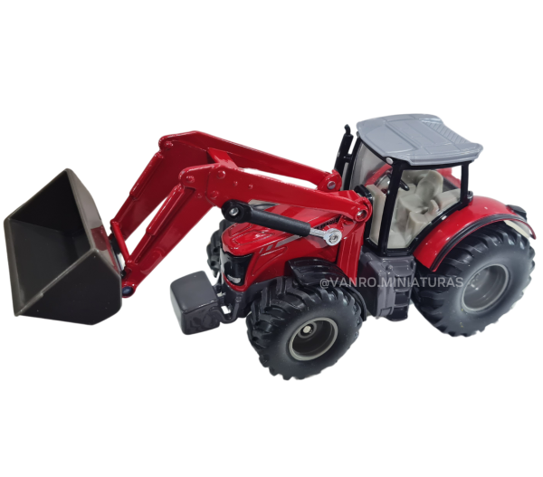 Tractor Massey Ferguson C/ cargador frontal - Siku - Imagen 3