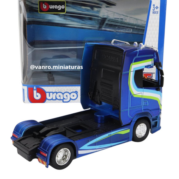 Camión Scania Serie 6 modelo S770 4X2 azul - Bburago - Imagen 4