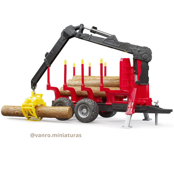 Remolque Autocargador c/ grúa de carga - Bruder - Imagen 4