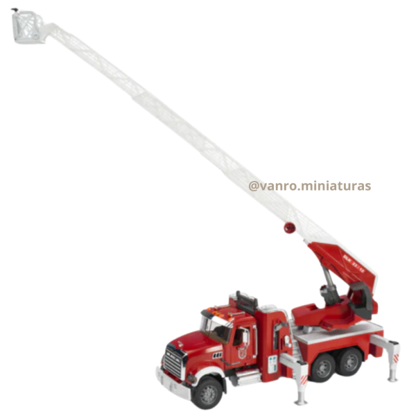 Camión Bomberos Mack Granite con escalera - Bruder - Imagen 3