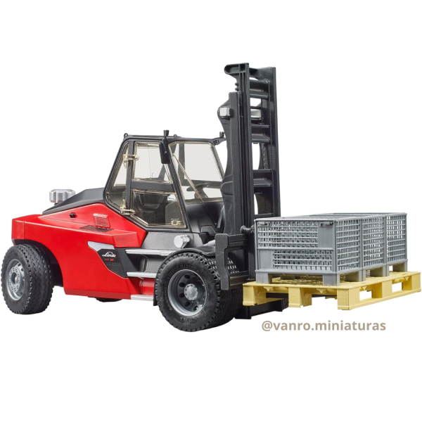 Grúa Horquilla Linde HT160 C/Pallets - Bruder - Imagen 5