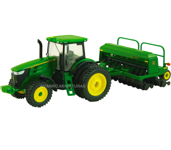 Tractor John Deere 7215R c/ equipo de arado - ERTL