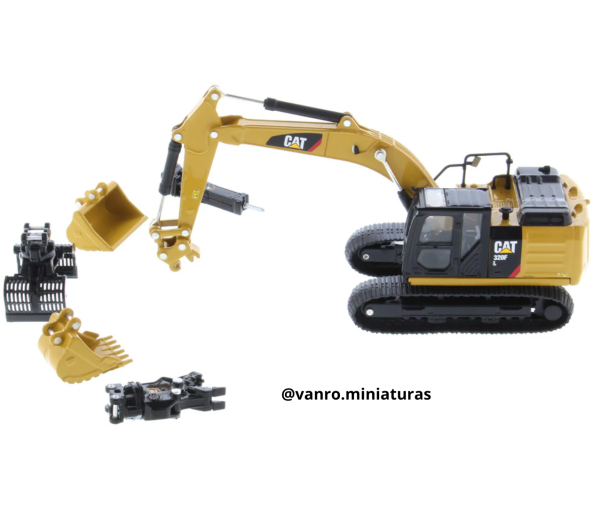 Excavadora Cat. 320F c/ 5 piezas intercambiables - Diecast Masters - Imagen 3
