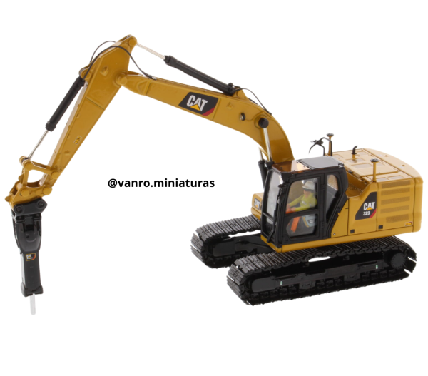 Excavadora Cat. 323 c/4 piezas intercambiables - Diecast Masters - Imagen 6