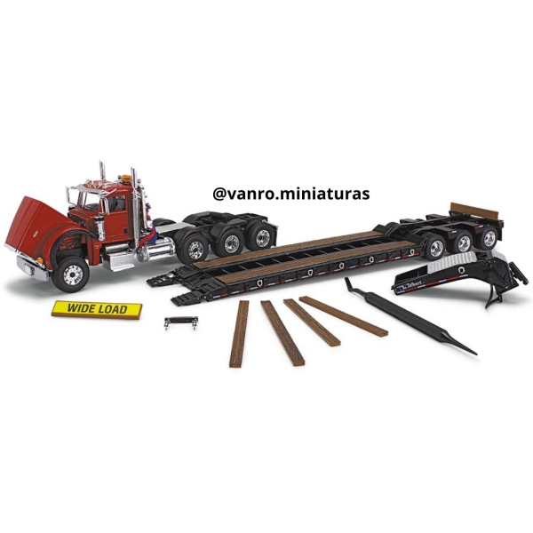 Camión Peterbilt 367 con remolque cama baja - First Gear - Imagen 3