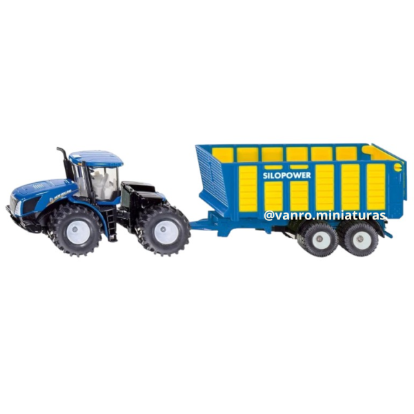 Tractor New Holland T9.560 C/carrito Silopower - Siku