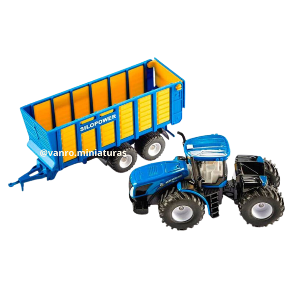 Tractor New Holland T9.560 C/carrito Silopower - Siku - Imagen 6