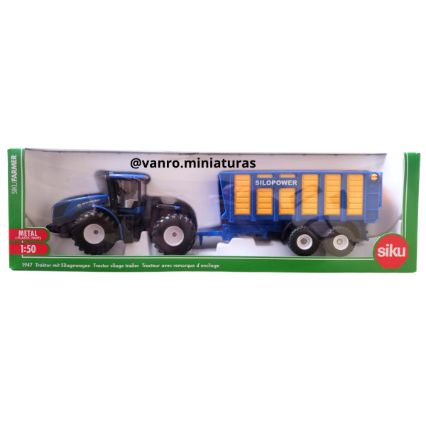 Tractor New Holland T9.560 C/carrito Silopower - Siku - Imagen 3