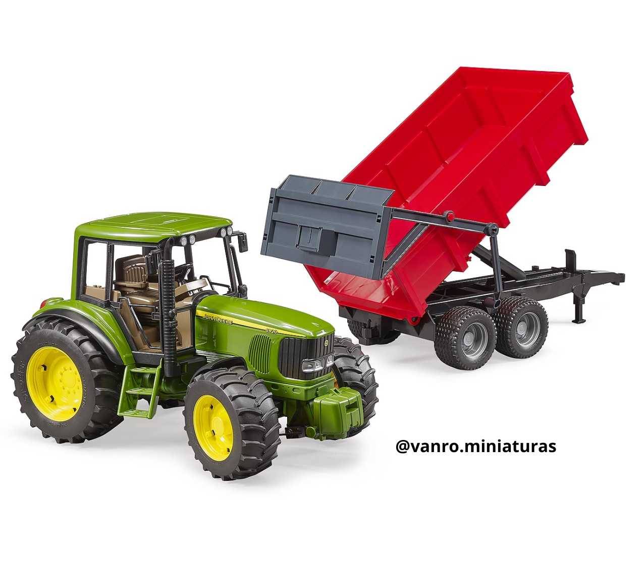 Tractor John Deere 6920 c/ remolque de volquete – Bruder Toys
