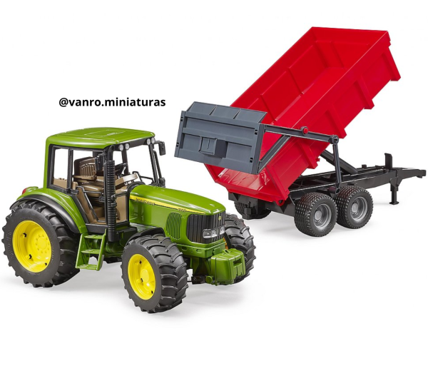 Tractor John Deere 6920 c/ remolque de volquete - Bruder Toys - Imagen 3