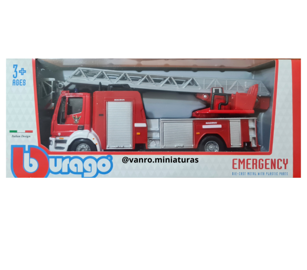 Camión de bomberos Iveco Magirus 150E - Bburago - Imagen 5