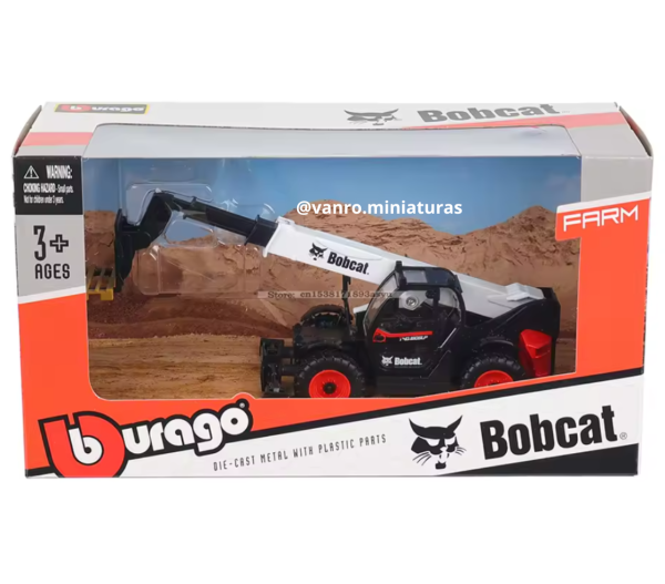 Manipulador telescópico Bobcat T40.180SLP c/ horquilla - Bburago - Imagen 3