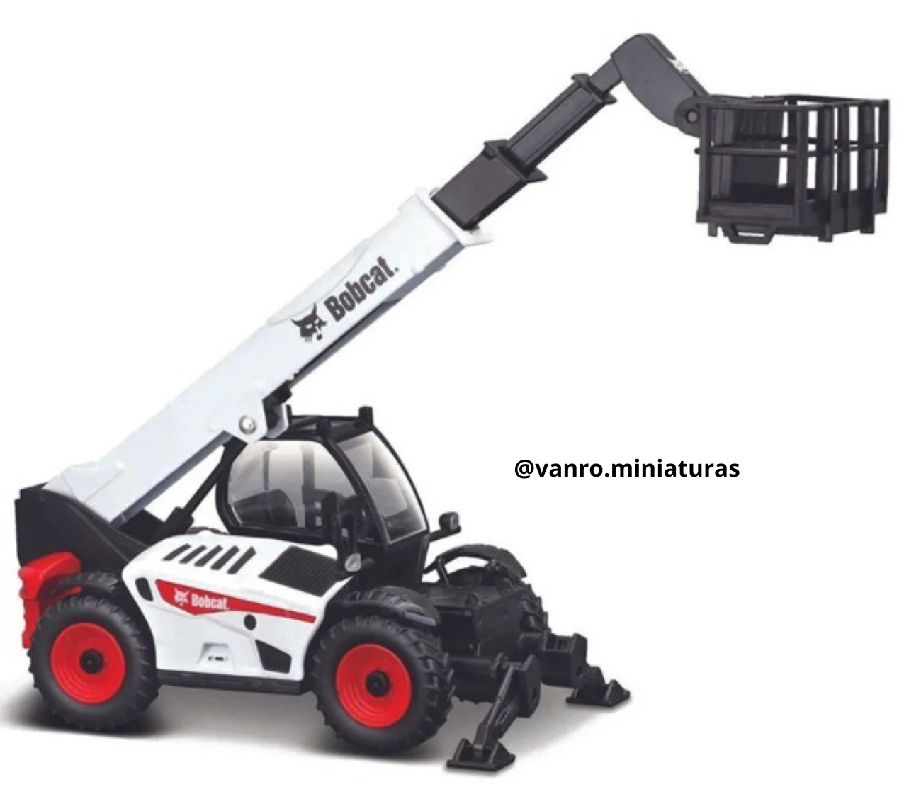 Manipulador telescópico Bobcat T40.180SLP c/ plataforma – Bburago