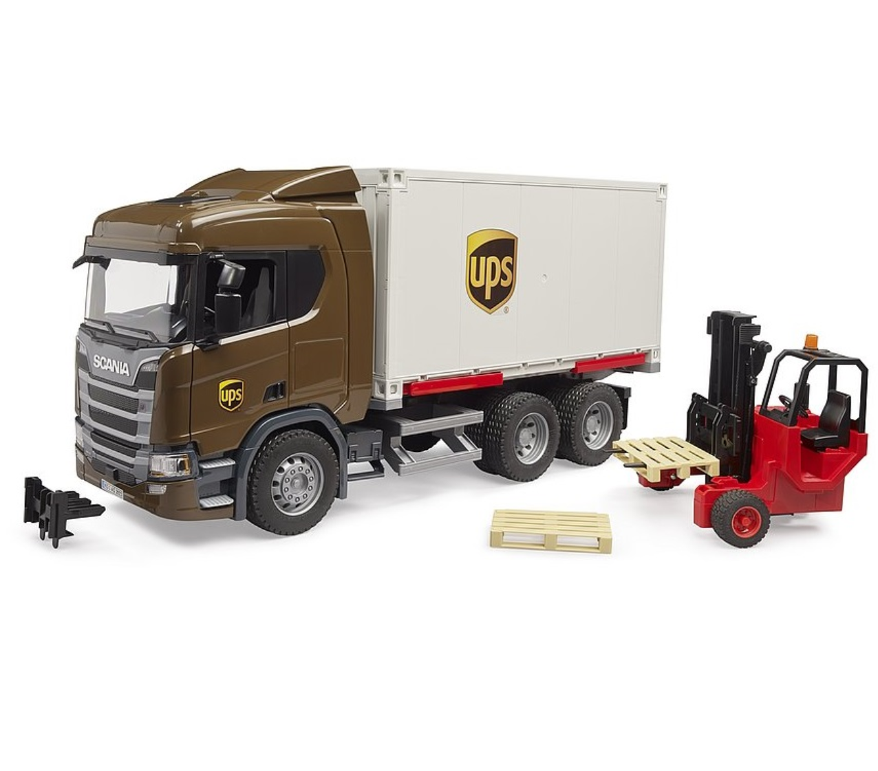 Camión Scania 560R 6×4 UPS – Bruder Toys