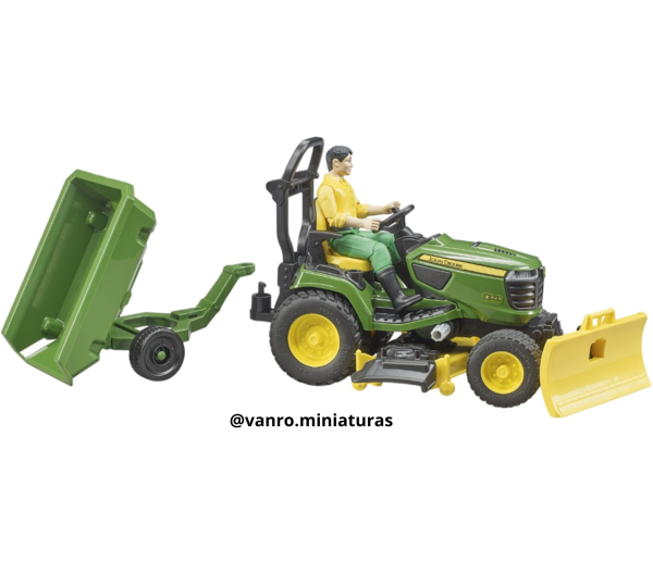 Tractor de jardín John Deere X949 c/ operario - Bruder Toys - Imagen 6
