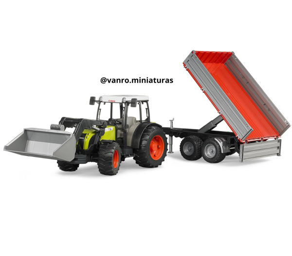 Tractor Claas 267F c/ remolque - Bruder Toys - Imagen 2
