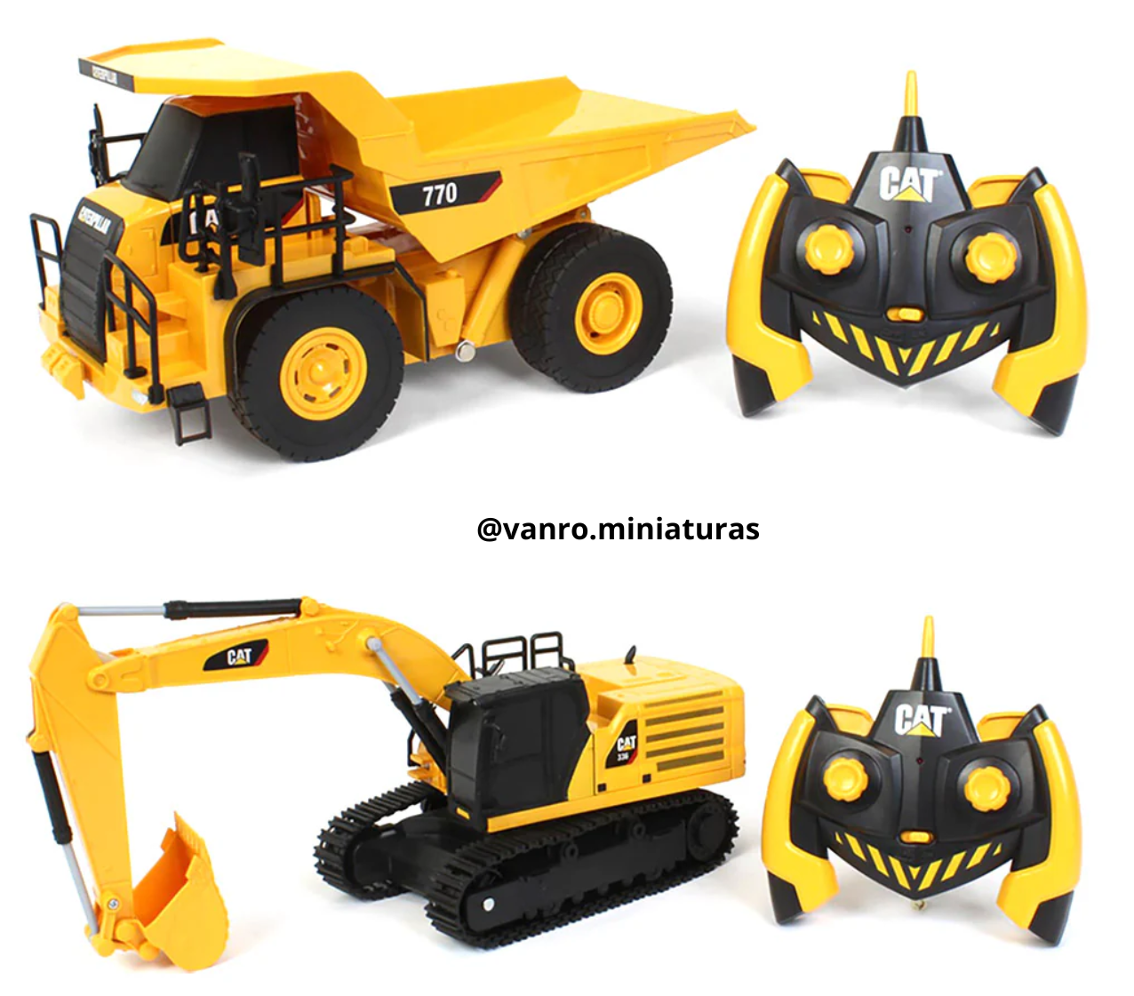 Excavadora Cat.336 + Camión minero Cat. 770 RC – Diecast Masters
