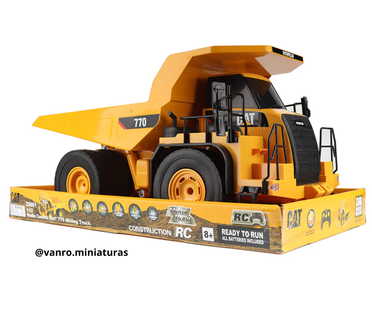 Camión minero Cat. 770 Radio Control – Diecast Masters