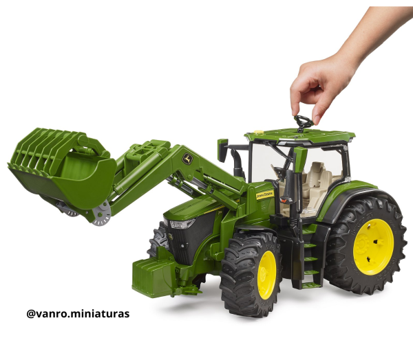 Tractor John Deere 7R 350 con cargador frontal - Bruder - Imagen 2