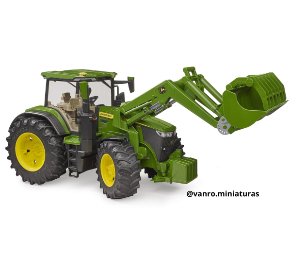 Tractor John Deere 7R 350 con cargador frontal - Bruder - Imagen 3