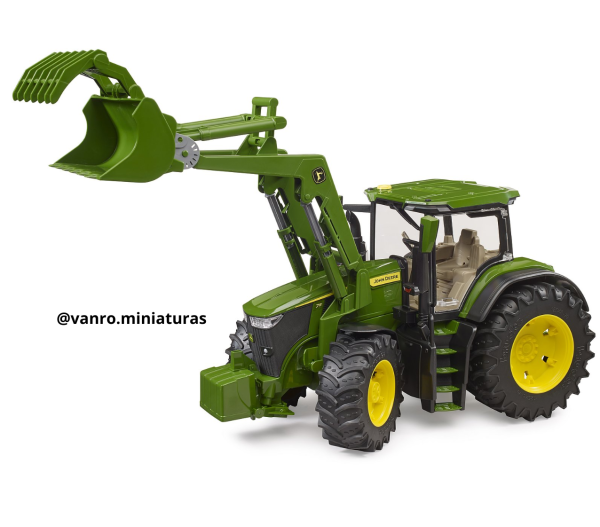 Tractor John Deere 7R 350 con cargador frontal - Bruder - Imagen 4