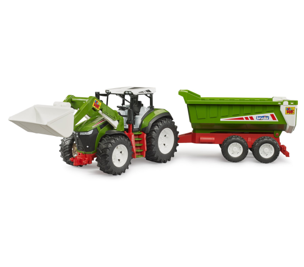 Tractor Roadmax c/cargador frontal y remolque - Bruder Toys - Imagen 4