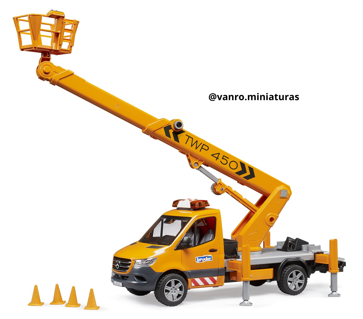 Furgón Mercedes Benz Sprinter con plataforma – Bruder Toys