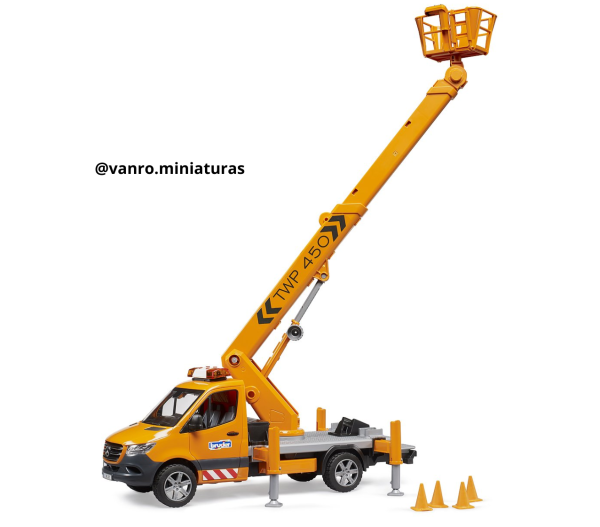 Furgón Mercedes Benz Sprinter con plataforma - Bruder Toys - Imagen 4
