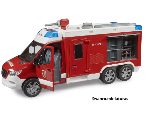 Furgón Mercedes Benz Sprinter de bomberos - Bruder Toys - Imagen 3