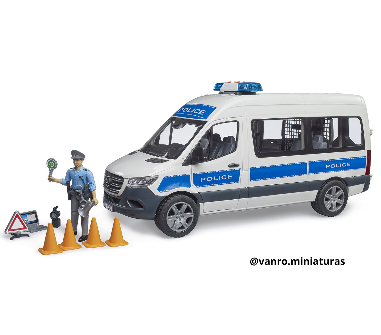 Furgón de policía Mercedes Benz Sprinter – Bruder Toys