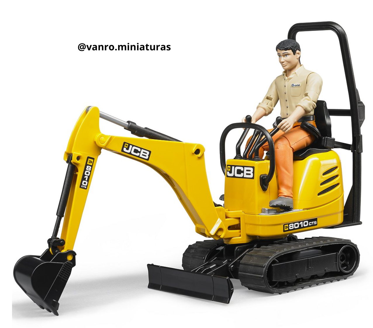 Microexcavadora JCB 8010 CTS + 1 operario – Bruder Toys