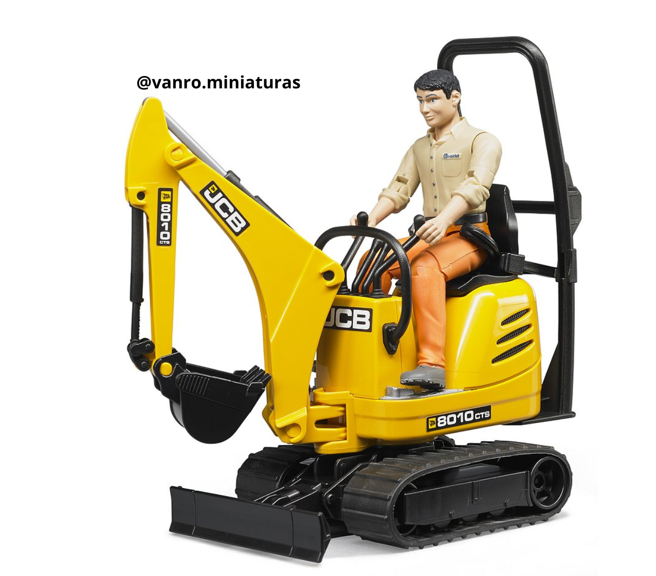 Microexcavadora JCB 8010 CTS + 1 operario – Bruder Toys