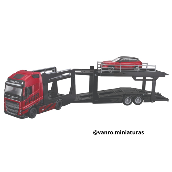 Camión Volvo FH16 750 Globetrotter 4×2 transporte automóviles - Bburago