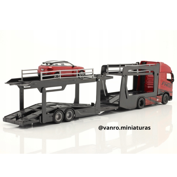 Camión Volvo FH16 750 Globetrotter 4×2 transporte automóviles - Bburago - Imagen 4