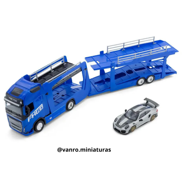 Camión Volvo FH16 750 Globetrotter 4×2 transporte automóviles - Bburago - Imagen 2