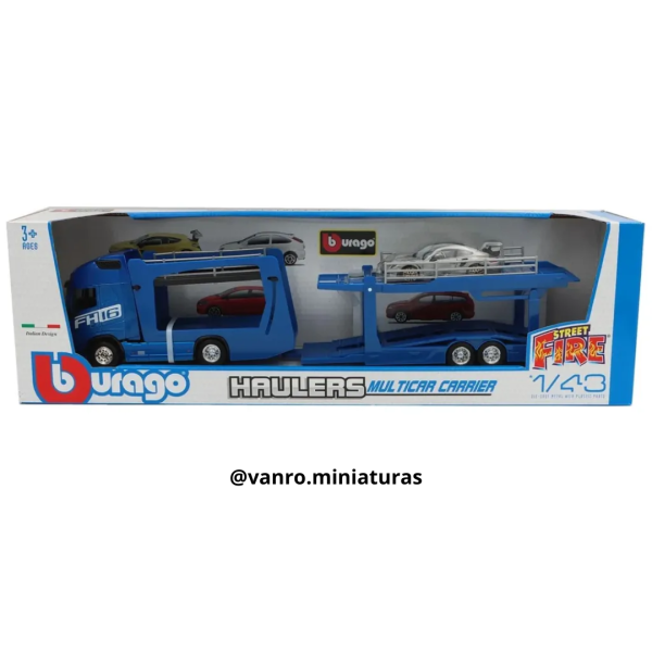 Camión Volvo FH16 750 Globetrotter 4×2 transporte automóviles - Bburago - Imagen 3