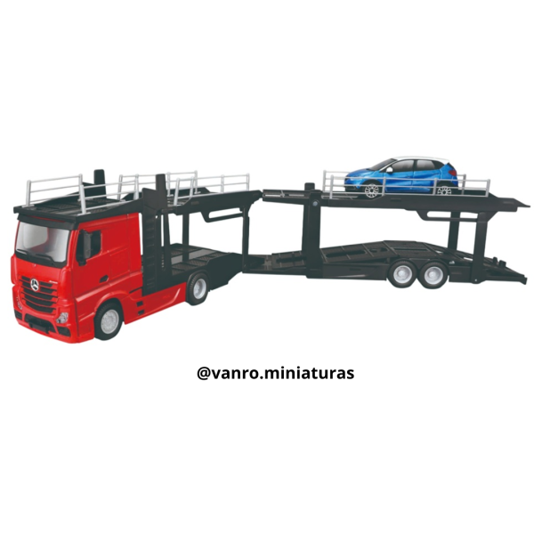 Camión Mercedes Benz Actros 4×2 transporte automóviles - Bburago