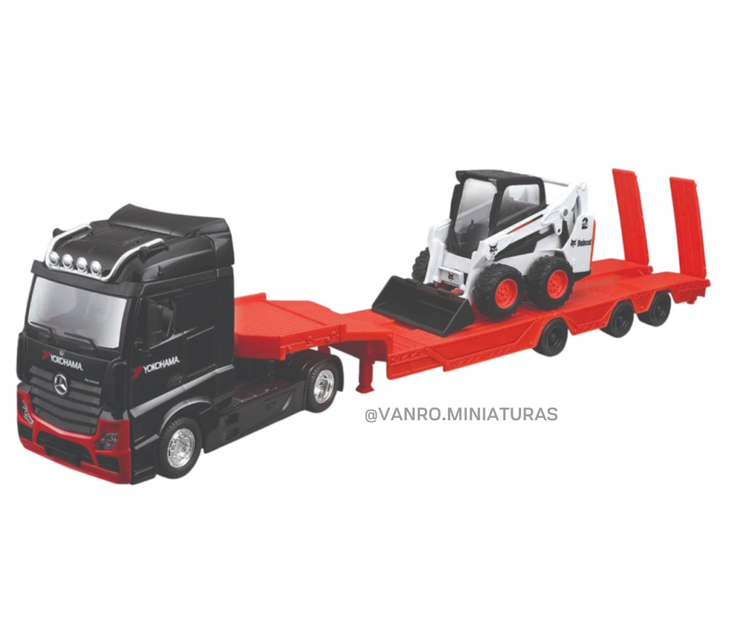 Camión Mercedes Benz Actros Gigaspace 4x2 c/cama baja - Bburago