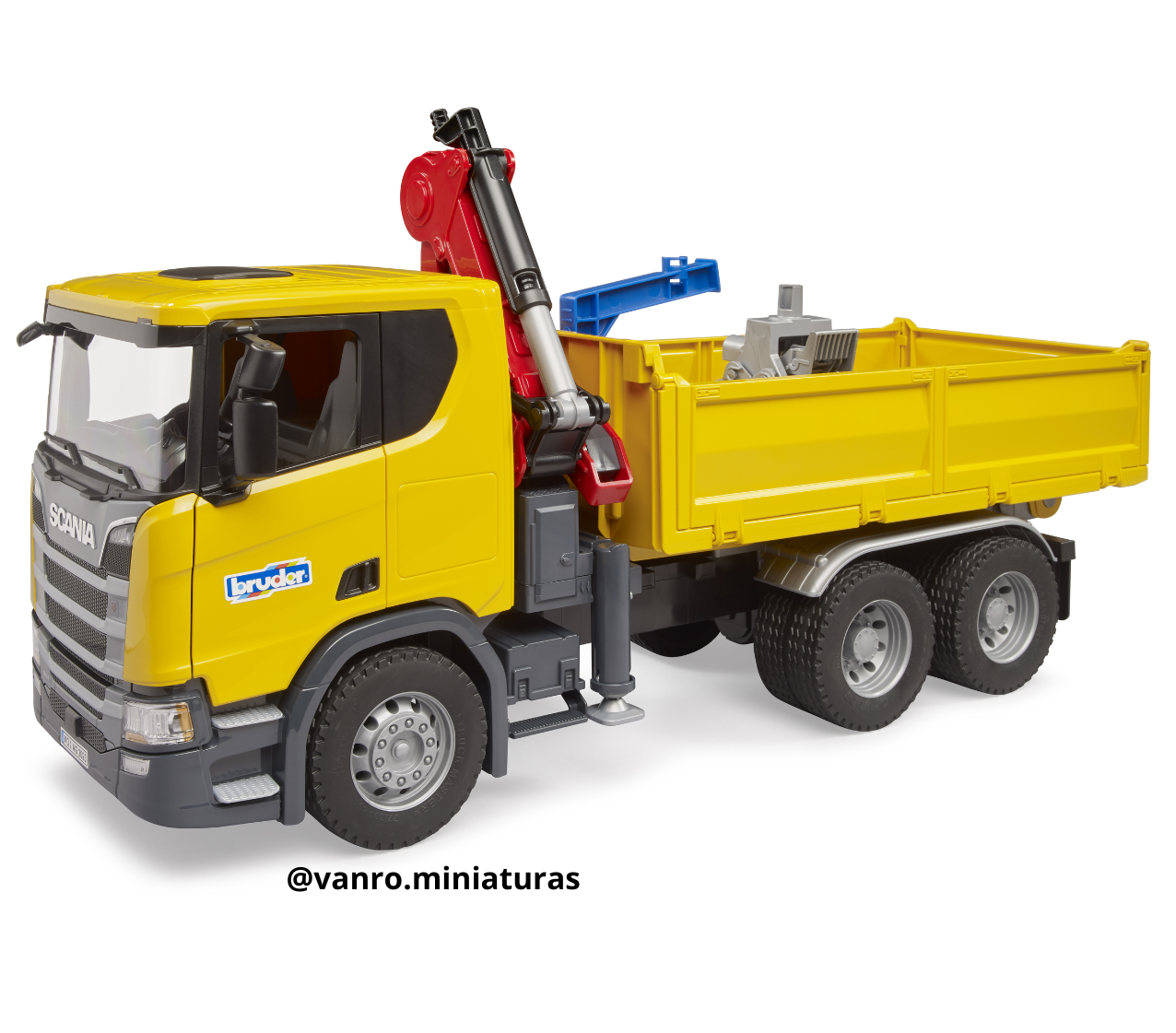 Camión Scania Super 560R c/grúa y 2 palés - Bruder Toys - Imagen 5