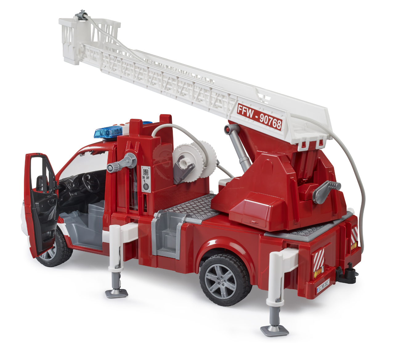 Camión de bomberos Mercedes Benz Sprinter c/escalera giratoria - Bruder Toys - Imagen 3