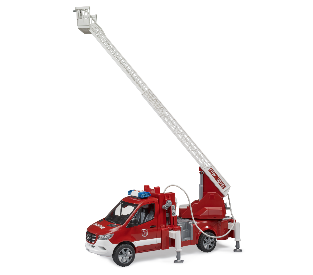 Camión de bomberos Mercedes Benz Sprinter c/escalera giratoria - Bruder Toys - Imagen 4