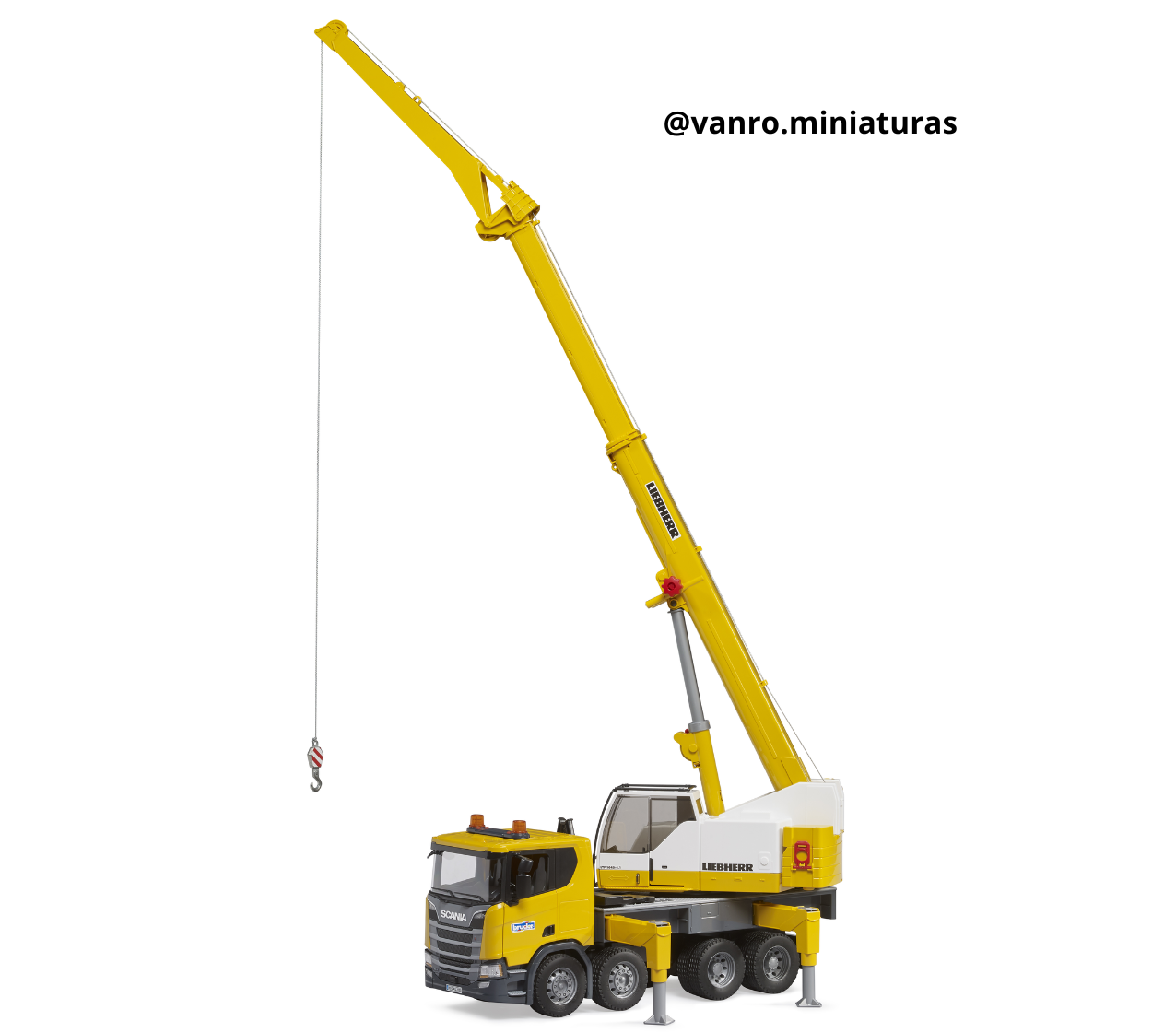 Camión grúa Scania Super 560R Liebherr c/luz y sonido - Bruder Toys - Imagen 5