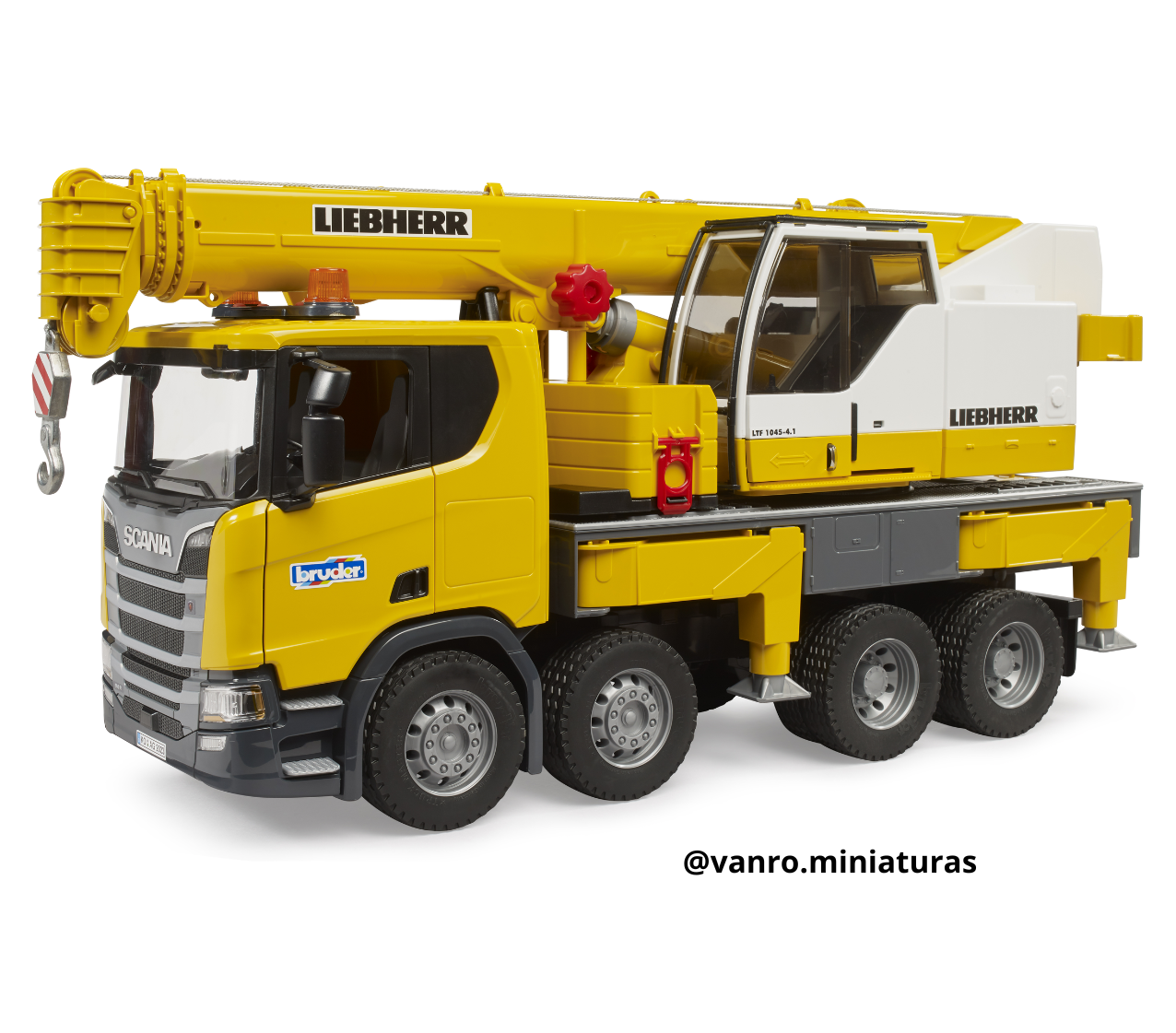 Camión grúa Scania Super 560R Liebherr c/luz y sonido - Bruder Toys - Imagen 3