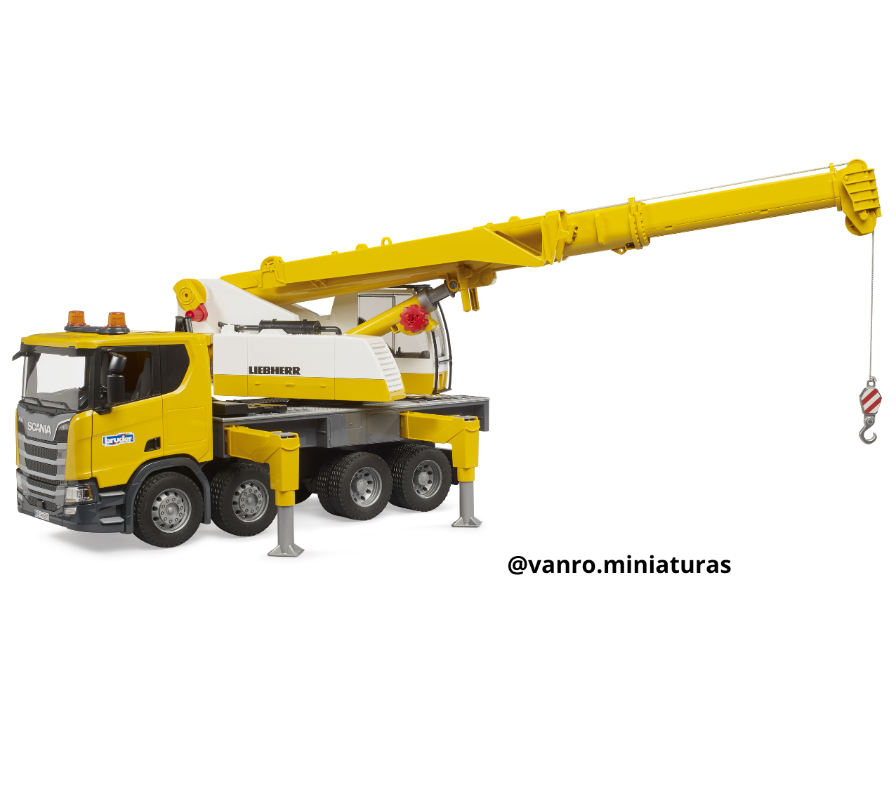 Camión grúa Scania Super 560R Liebherr c/luz y sonido - Bruder Toys - Imagen 4