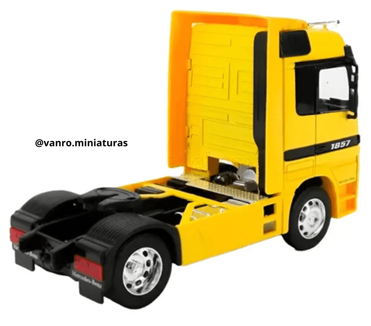 Camión Mercedes-Benz Actros 1857 1997 4×2 amarillo – Welly