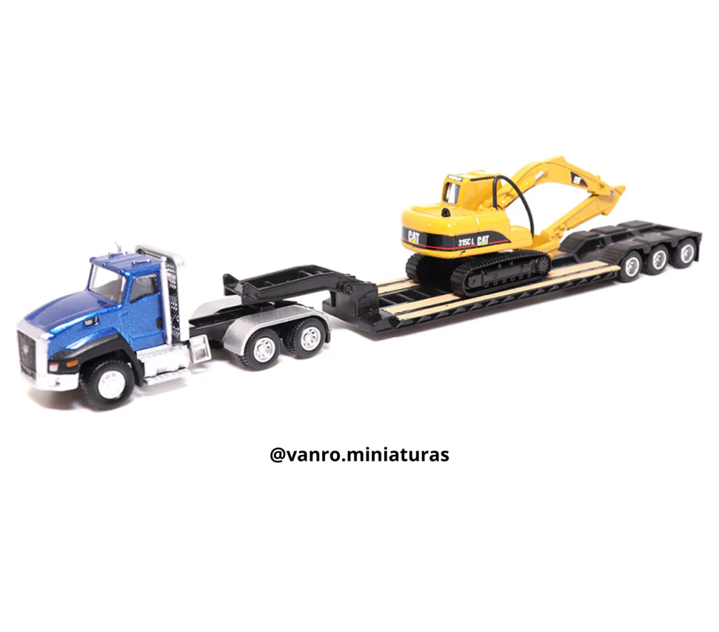 Camión Cat. CT660 Cama Baja C/Excavadora Cat. 315C L - Diecast Masters