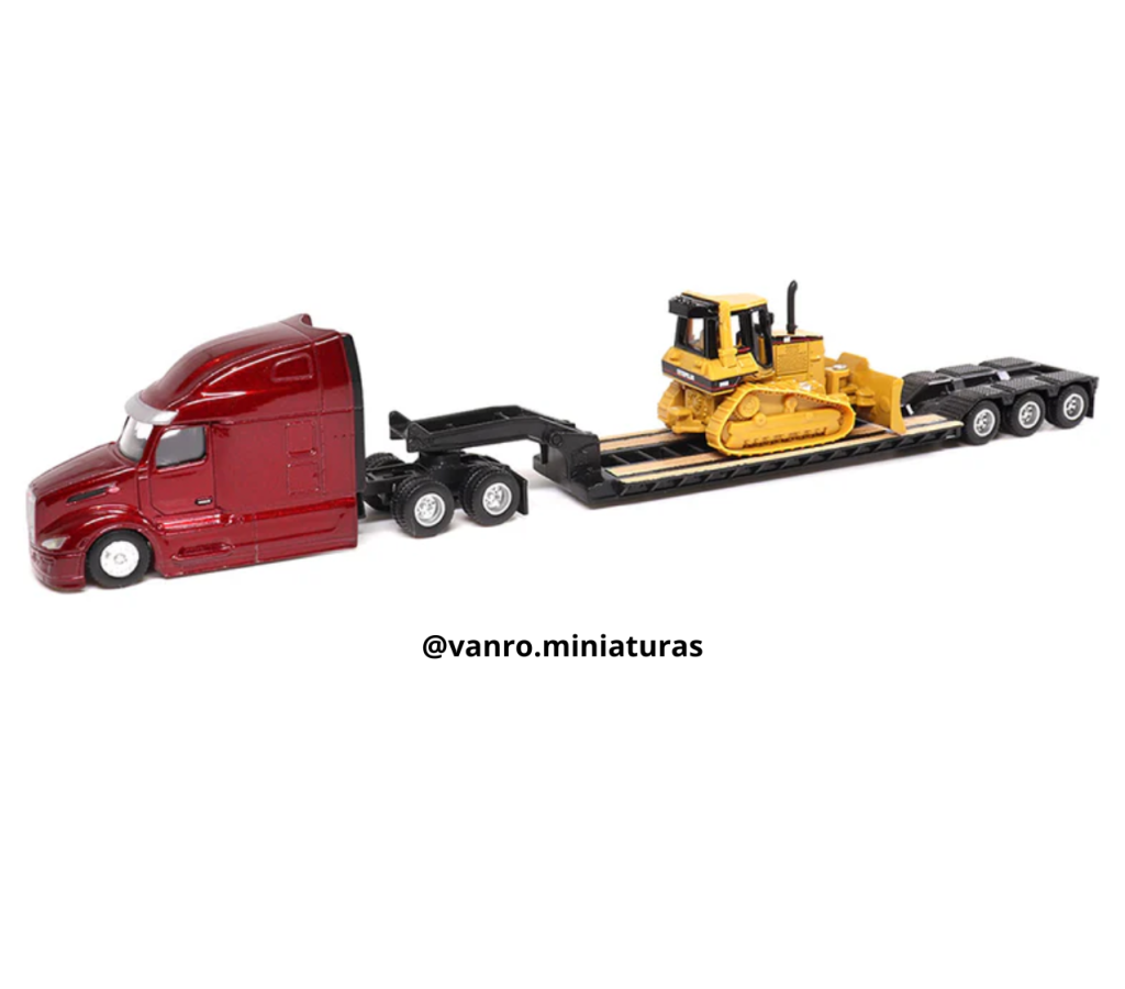 Camión Peterbilt 579 Cama Baja C/Bulldozer Cat. D5M - Diecast Masters