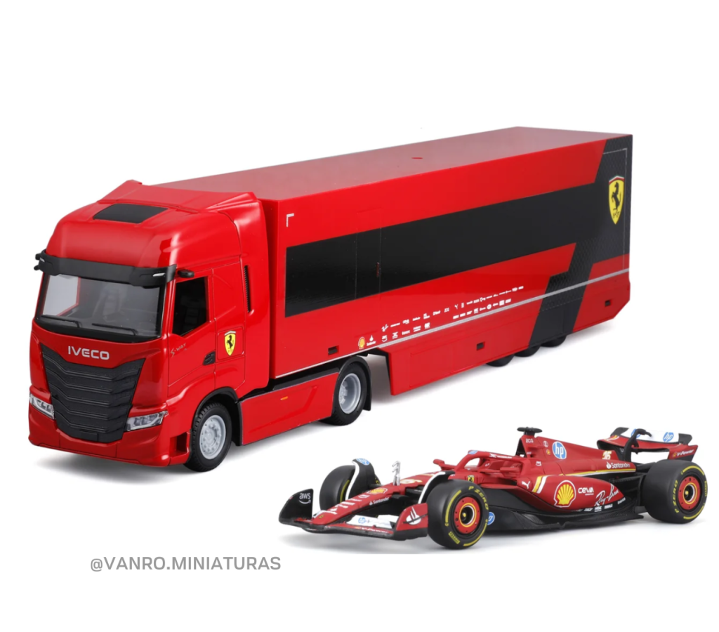 Camión Iveco S-Way 570 C/Ferrari SF-24 - Bburago