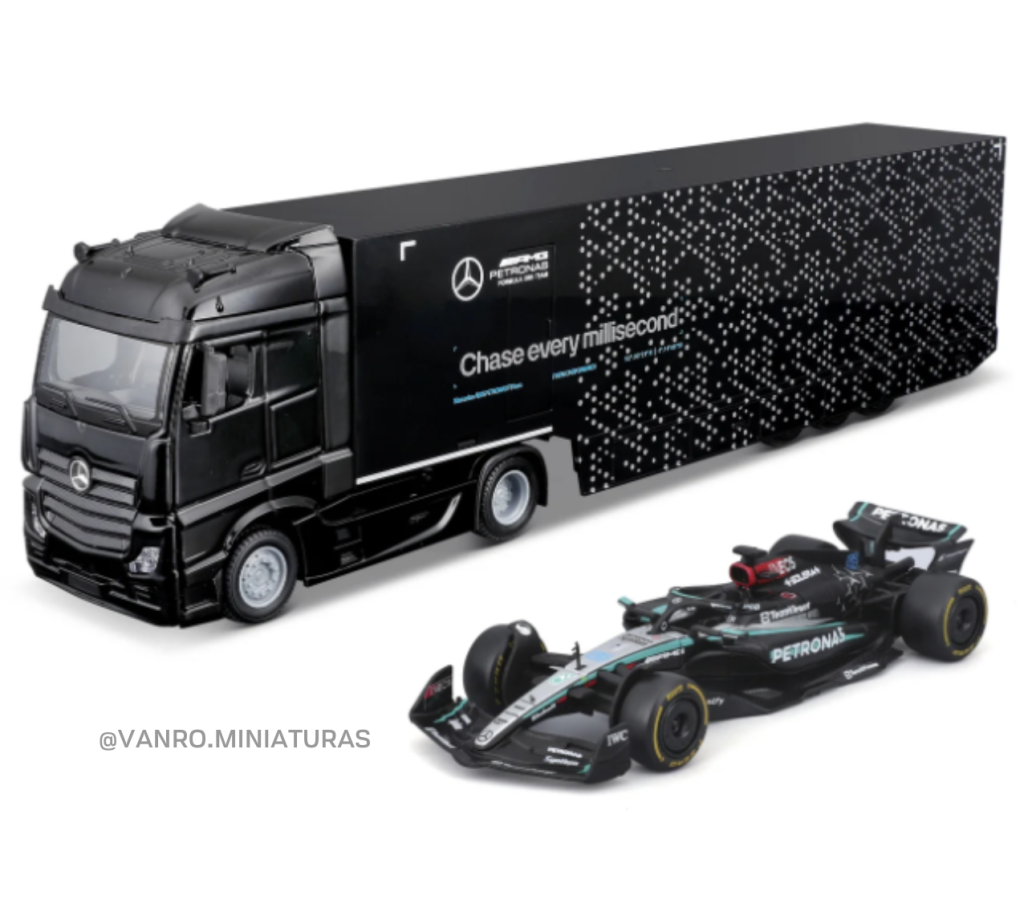 Camión Mercedes Benz C/Mercedes W15 George Russell - Bburago
