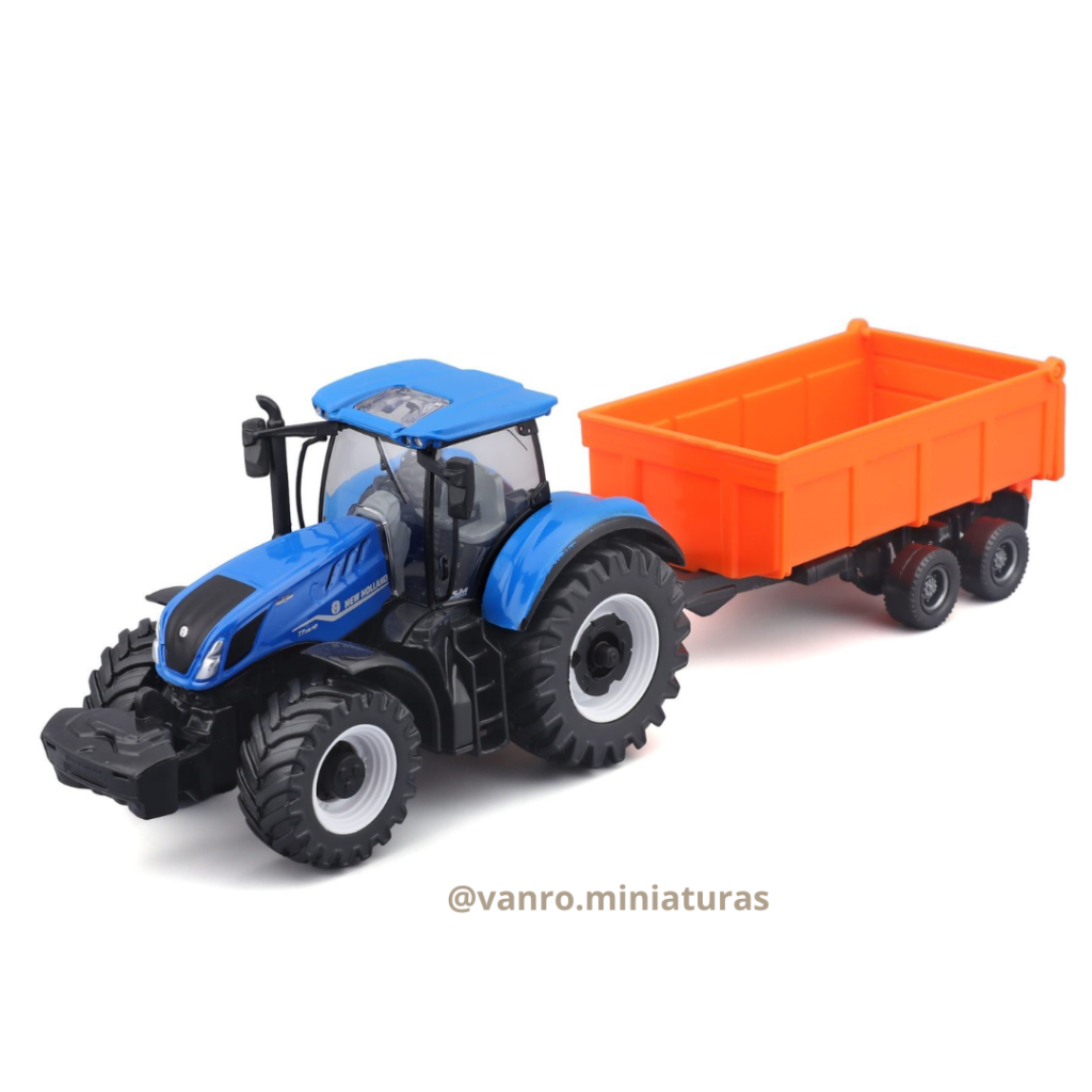Tractor New Holland T7.315 HD c/carro - Bburago